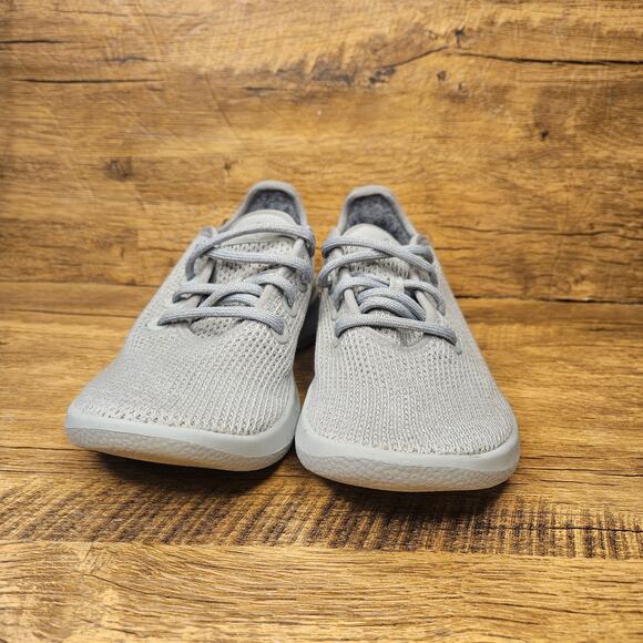 Allbirds Tree Runner Light Grey knit low top lace up sneaker sz 8 washable - Picture 5 of 8